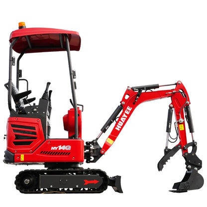 Mini Excavator with Kubota Engine & Advanced Hydraulics | HUAYEE HY14G