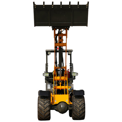 HUAYEE WHY1500 Mini Wheel Loader | Kubota D1703 Engine | 1200kg Lifting Capacity | EU Stage V & EPA Tier 4 Final